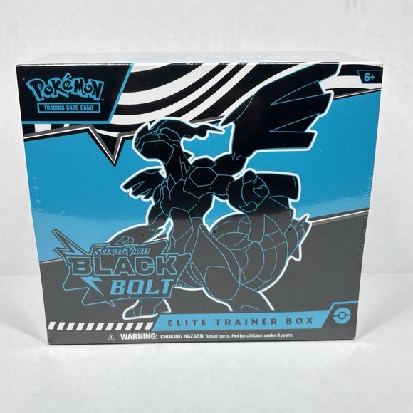 Pokemon TCG Scarlet & Violet 10.5 Black Bolt Elite Trainer Box New Sealed Pokemon TCG Scarlet & Violet 10.5 Black Bolt Elite Trainer Box New Sealed
